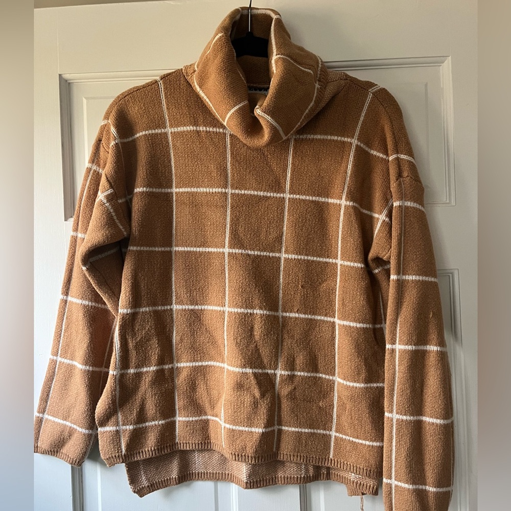 Cozy Brown Turtleneck Sweater